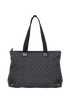 GG Zip Tote, &pound;175, Handbags, Black/Grey, Canvas/Leather, Back view